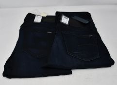 One as new G Raw high skinny women jeans (Colour: dark aged. Size 30/32. Model: 3301. Security tag