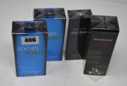 Two Joop! Jump eau de toilette (100ml), a Davidoff The Game eau de toilette (100ml) and Davidoff