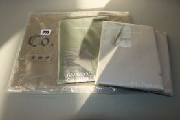 One as new Urban Collective Military Canvas Cushion by Raul Magdaleno (Pack of 2). Two as new