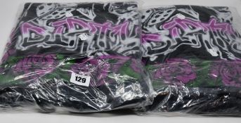 Two as new Jaded London Ridin' Dirty Graffiti Print Oversized Hoodie size 10.