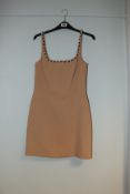 One as new David Koma Crystal Strap Crepe Mini Dress size 10.