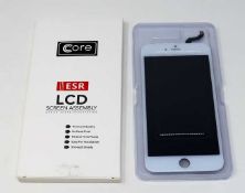 Ten boxed as new Core ESR LCD Screen Assembly for iPhone 6S Plus in White (boxes opened).