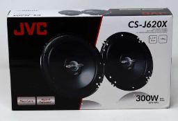 A boxed as new pair of JVC CS-J620X 16cm 2 Way Coaxial 300W Car Speakers (Some cosmetic damage to