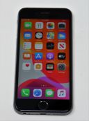 A pre-owned Apple iPhone 6s (Global/A1688) 32GB in Space Grey (iCloud activation lock clear. Scratc