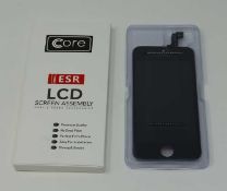 Ten boxed as new Core ESR LCD Screen Assembly for iPhone 5S Black (box opened).