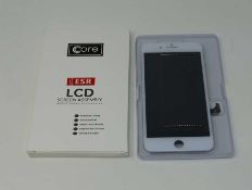 Ten boxed as new Core ESR LCD Screen Assembly for iPhone 7 Plus in White (boxes opened).