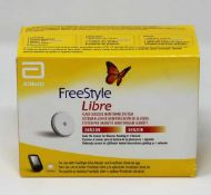 A boxed as new Abbott FreeStyle Libre Glucose Sensor (Expiry date: 31/05/2021) (Box sealed, some