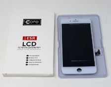 Ten boxed as new Core ESR LCD Screen Assembly for iPhone 7 Plus in White (boxes opened).