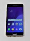 A pre-owned Samsung Galaxy A3 (2016) SM-A310F 16GB in Gold (FRP clear. Checkmend report ID: