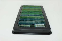 Fifty assorted pre-owned 2GB computer memory RAM sticks to include Micron, Samsung, Hynix and
