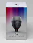 A boxed as-new Aputure Accent B7c RGBWW LED Smart Bulb. Box sealed.