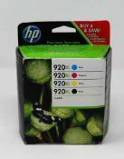 A boxed as new HP 920XL 4-pack High Yield Original Ink Cartridges in Black/Cyan/Magenta/Yellow