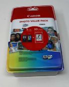 Two as-new Canon PG-540XL / CL-541XL Original High Capacity Black & Colour Ink Cartridge + Photo