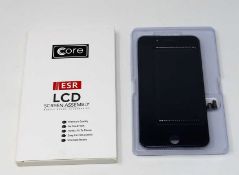 Nine boxed as new Core ESR LCD Screen Assembly for iPhone 7 Plus in Black (boxes opened).