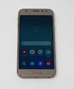 A pre-owned Samsung Galaxy J3 2017 SM-J330FN 16GB in Gold (FRP clear, some cosmetic marks to casing)