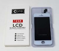 Ten boxed as new Core ESR LCD Screen Assembly for iPhone 5S White (box opened).