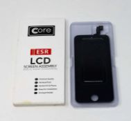 Twelve boxed as new Core ESR LCD Screen Assembly for iPhone 5S nine Black, three White (boxes