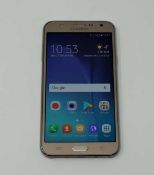 A pre-owned Samsung Galaxy A7 SM-A700F 16GB in Gold (FRP clear. Checkmend report ID: CM16549133-