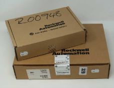 A boxed as new Allen Bradley SLC500 PLC I/O Module (MAT NO: 1746-NI4 B) (Box sealed) and a boxed