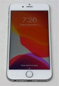 A pre-owned Apple iPhone 6s (Global/A1688) 32GB in Silver (iCloud activation lock clear) (