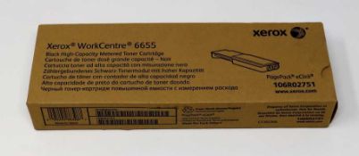 A boxed as-new Xerox Genuine WorkCentre 6655 Black High Capacity Toner Cartridge 106R02751. Box