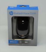 Two boxed as new HP Bluetooth Z500 Mice. Boxes sealed.