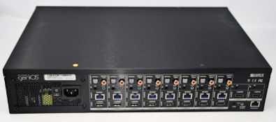 A boxed as new PhD Solutions 8X10 HDBaseT genius Matrix with 2 independent HDMI outlets (PoH)(IR)(