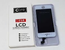Ten boxed as new Core ESR LCD Screen Assembly for iPhone 5S White (box opened).