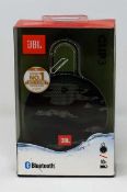 A boxed as-new JBL Clip 3 Portable Bluetooth Speaker in Camo. Box opened.