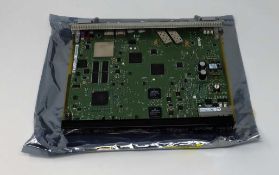 A pre-owned Ciena Nortel NTK554BAE5 OME 6500 Optical Service Channel w/WSC 2 Port SFP 2 Port 10