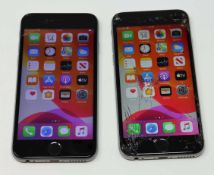 A pre-owned Apple iPhone 6s (Global/A1688) 32GB in Space Grey (iCloud activation lock clear, damaged