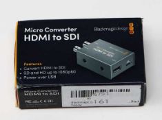 A pre-owned Blackmagic Micro Converter HDMI to SDI.