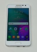 A pre-owned Samsung Galaxy A3 SM-A300FU 16GB in White (FRP clear) (Checkmend report ID: CM16558805-