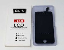 Ten boxed as new Core ESR LCD Screen Assembly for iPhone 5S Black (box opened).