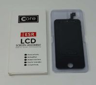 Ten boxed as new Core ESR LCD Screen Assembly for iPhone 5S Black (box opened).