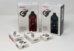 Two boxed as new Artery G Nugget Vape Kits (boxes sealed) with two 510 adapters and two XP atomisers