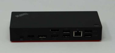 An as new Lenovo ThinkPad USB-C Dock Gen 2 and AC Adaptor for ThinkPad.