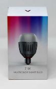 A boxed as-new Aputure Accent B7c RGBWW LED Smart Bulb. Box unsealed.
