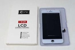 Ten boxed as new Core ESR LCD Screen Assembly for iPhone 7 Plus in White (boxes opened).