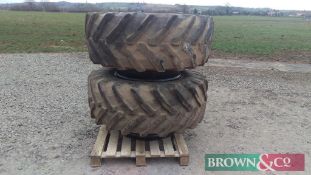 Pair of Stocks Dual Wheels