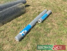 2No rolls new used wire netting (No VAT)