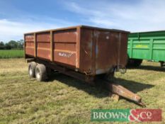 Truckspec 10t tandem axle grain trailer with manual tailgate