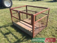 Tine mounted safety cage, not tested