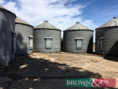 12No 70t grain silos with drying floors and 6No grain fans - buyer to dismantle