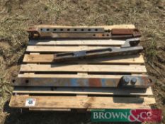 Quantity tractor drawbars