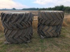 Bateman Flotation Wheels & Tyres 710/55 R30 (4No.)