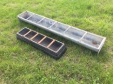 Quantity sheep feed troughs