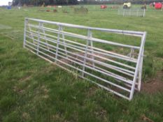 *Galvanised metal gates, 15ft (2). VAT Payable on this lot