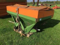 Amazone ZAU1801 24m twin disc fertiliser spreader. Serial No: 014864 PTO at office.