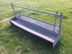 *Galvanised free standing sheep feed troughs, 8ft (2). VAT Payable on this lot
